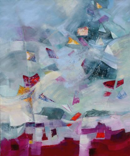 Le peuple des nuages- 60x54cm