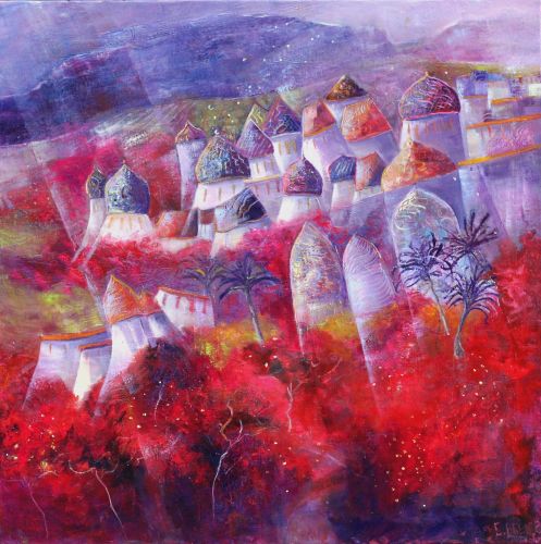 Le souffle d'Orient - 80x80cm
