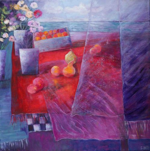 La fenêtre s'est envolée 2- 80x80cm