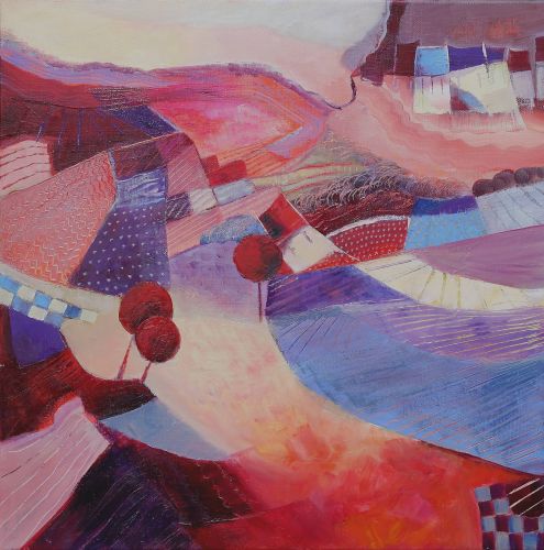 Illusion champêtre - 50x50cm