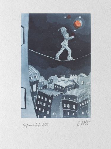 Le funambule - 20x30cm (eau forte et aquatinte)