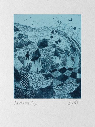 Les damiers - 12x15cm (eau forte)