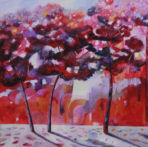 Jour de tempête - 90x90cm