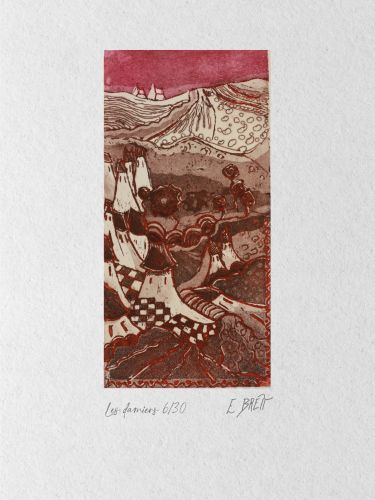 Les damiers - 10x20cm (eau forte et aquatinte)