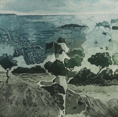 Profondeur océane - 30x30cm (eau forte et aquatinte)