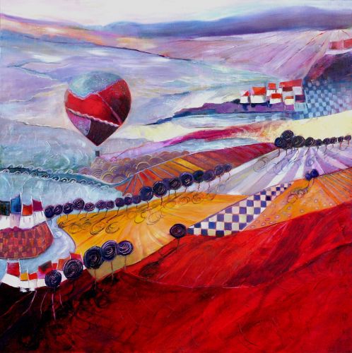 Un peu plus haut - 100x100cm